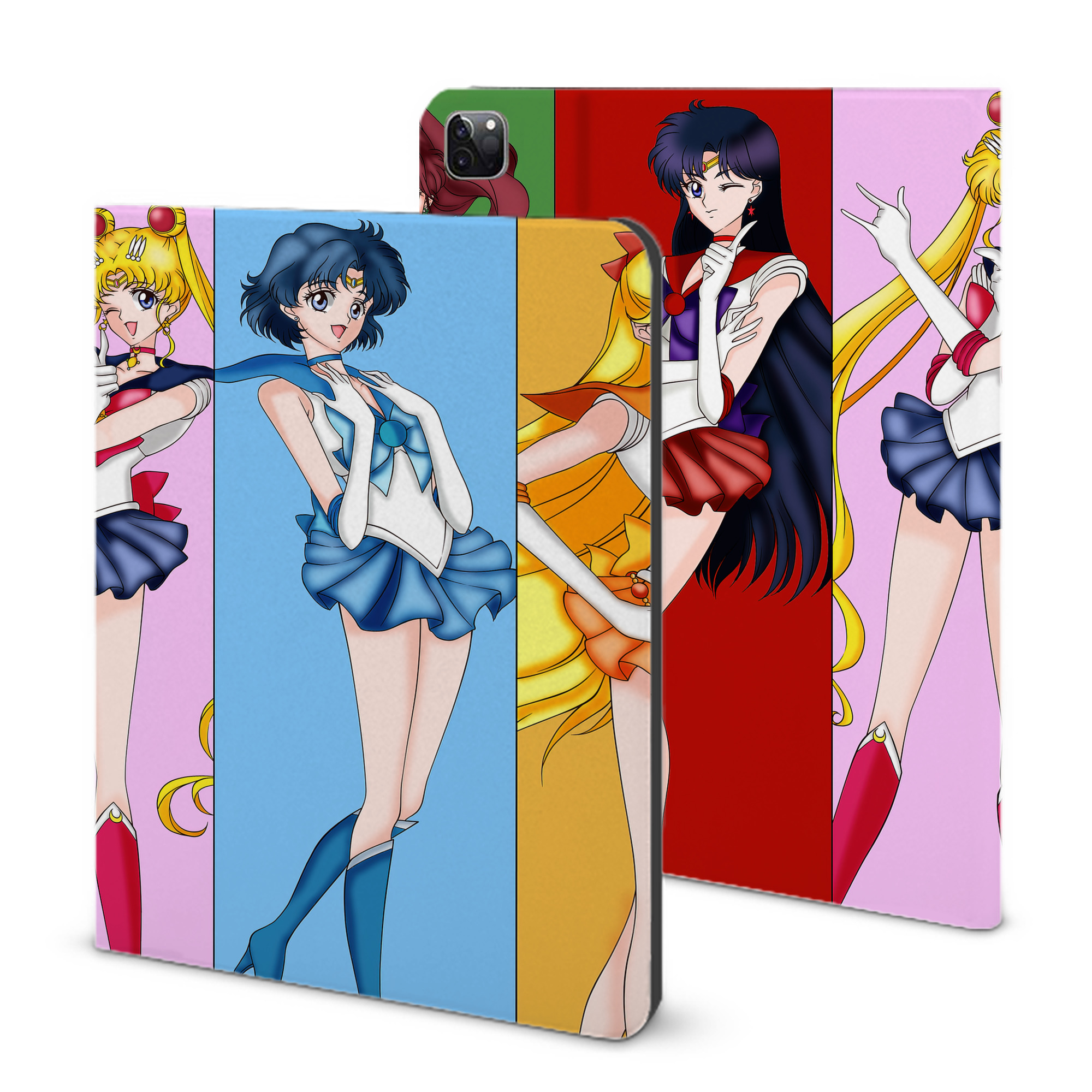 （画像用） 美少女戦士セーラームーン Sailor Moon IPad ケース ブック型 PUレザー TPU 耐衝撃 軽量 薄型 ペン収納なし 全面保護 IPad 各モデル対応